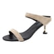thumbnail image 1 of Amzcrzy Zapatos de mujer,Zapatos de mujer,Zapatillas de mujer, Sandalias elegantes de tacón alto con botones para mujer, de moda y de verano Sandalias Mujer Zapatillas De Casa, 1 of 5