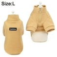 thumbnail image 2 of Ropa ajustada con cremallera para perros y gatos, suéter de Color sólido para mascotas, ropa para mascotas, suéter cálido de invierno para perros MFZFUKR l, 2 of 6