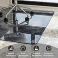 thumbnail image 6 of Mirrasia 36"x 46" Tempered Glass Floor Mat Heavy Duty Hard Office Chair Mat,Gray, 6 of 6