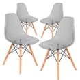thumbnail image 1 of Sillas Eames Modernas Minimalistas Acrílico set 4 Piezas Negra Para Comedor Mirel Clear, 1 of 8