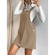 thumbnail image 3 of Minivestido tipo delantal Milumia con bolsillo con botones de pana, 3 of 7