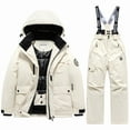 thumbnail image 3 of YunPes Boys Girls Snowsuit Winter Fashion Snow Bibs Snowboarding Clothes Teen Kids Waterproof Ski Suit Pants Hooded Jackets Sets, 3 of 7