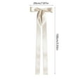 thumbnail image 4 of Cheapark Extra Long Ribbon Hair Clip with Large Bow - Elegant Back-of-Head Headdress, Chic Festive Accessory for Holiday Outfits, 4 of 6