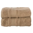 thumbnail image 2 of 2-Piece Bath Towels Set for Bathroom, Spa & Hotel Quality | 100% Cotton Turkish Towels | Absorbent, Soft, and Eco-Friendly (Brown), 2 of 6