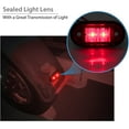 thumbnail image 3 of Paquete de 4 luces LED de posición laterales, delanteras y traseras, universales, 12 V/24 V, para coche, camión, remolque, color rojo., 3 of 5