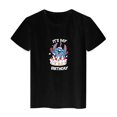 thumbnail image 1 of Cute Stitch Pooh Bear Disney T Shirt Women Kawaii Harajuku Summer Streetwear Black Tops Fashion Casual Femme Vetement T-shirtsM Gao Jinjia LED, 1 of 2