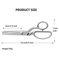 thumbnail image 4 of Jorunhe  Full Stainless Steel Heavy Duty Sharpe Decorative Edge Zig Zag Pinking Scissors Professional All-Metal Shears for Fabric, Paper, DIY Crafts, and Sewing Projects, 4 of 10