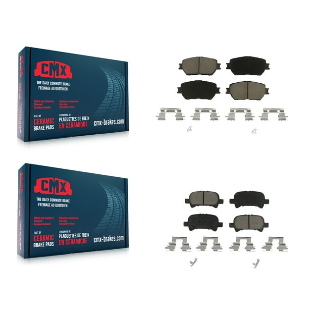CMX Front Rear Ceramic Brake Pads Kit for Car Toyota Camry Vehicles Manufactured In USA KCX-100493
