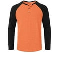 thumbnail image 4 of AnuYalue Mens Big and Tall Henley Tops Relaxed Fit Fashion Color Block Shirt Lightweight Gym Athletic Tees, 4 of 6