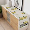thumbnail image 4 of Summer Lemons Table Runner - 90 Inch Long, Kitchen Dining Table Runner Dresser Scarves, Rustic Black Plaid Truck Fruits Burlap Farmhouse Decor for Coffee Tables Wedding Party Banquet, 4 of 8
