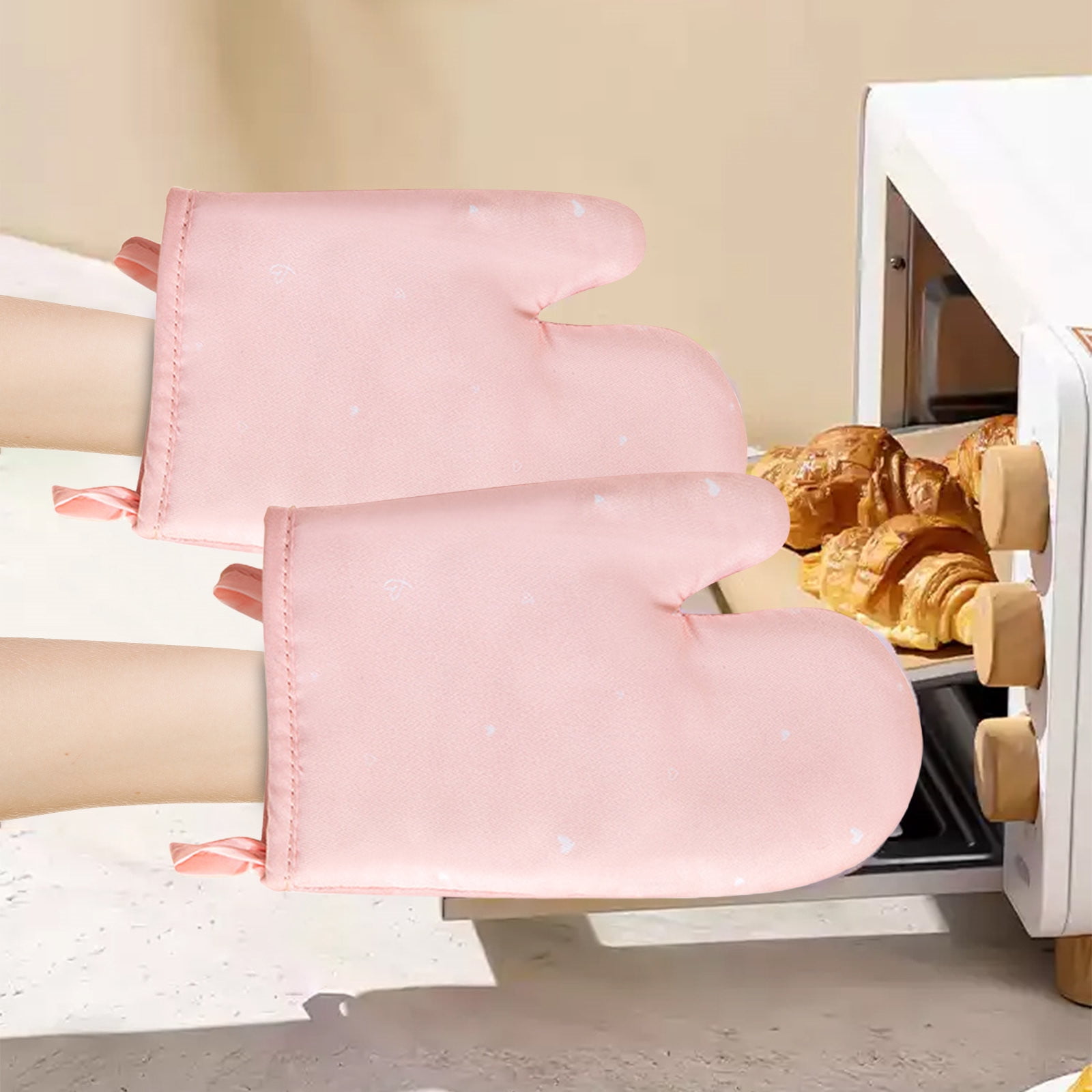 GANT DE CUISINE,Rouge--Gants De Cuisine En Silicone, Outils De Cuisson