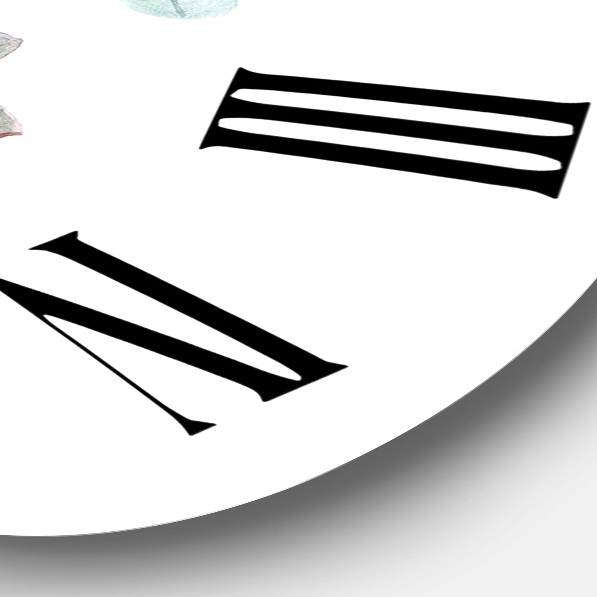 Designart 'Succulent Flower In Terracotta Pot Ii' Traditional Wall Clock