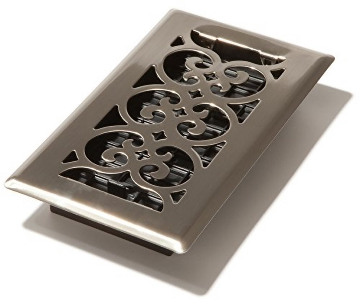 Floor Register 5.5 X 9.5, Brushed Nickel, Steel SPH408-NKL