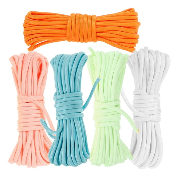 PTOOTP Flexible High-Strength Polyester Rope for Outdoor and Indoor Use Assorted Color Ptootp 5Pcs