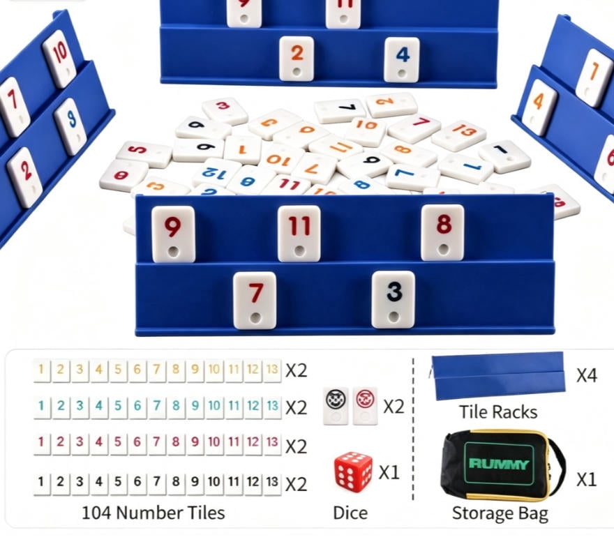 Trademark Games Acrylic Dominos Set - 28-Piece Domino Game with