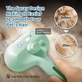 thumbnail image 4 of WAAYEE 3-in-1 Cat Steam Brush, Self-Cleaning Pet Brush for Long & Short Hair Dogs & Cats, Grooming Tool Removes Tangled Loose Fur, Type-C (Green), 4 of 8