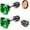 Green, variant on Titanium Screw Flat Back Stud Earrings Black Hypoallergenic Cubic Zirconia Stud Earring Stainless Steel Piercing Earring for Women and Men 6mm