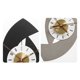 thumbnail image 3 of Reloj de pared grande de lujo, sin perforaciones, sencillo, de 60 cm, for decoración de restaurante, sala de estar, gris/negro, 3 of 4