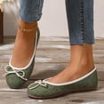 thumbnail image 6 of Mqqzkk Womens Round Toe Flats Casual Canvas Shoes Comfy Dress Shoes Classic Softable Low Slip On Flats for Ladies, 6 of 9