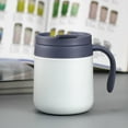 thumbnail image 2 of Cup - Insulated Coffee Mug, Double Wall Stainless Steel Travel Tumbler with Handle, Vacuum Reusable Hot Cold Drink Cup with Lid White, 2 of 4