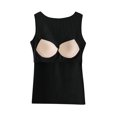 thumbnail image 4 of Uaswgudfs Women's Summer Cotton Basic Crew Neck Sleep Tank Top | Soft Contour Pajama Tee for Ladies | Home Casual Wear Breathable Pjs, 4 of 6
