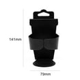 thumbnail image 5 of Walbest Black Universal Plastic Car Cup Holder for Water Cup, Coffe Tumbler, Drink Bottle, Mug and Soda Can at the Door Mount Stand Hanging Hook or Carseat Headrest Seat Back Organizer, Pack of 2, 5 of 7
