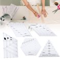 thumbnail image 4 of Règle de Courtepointe, Règle de Patchwork Pratique Transparente, 5 Pcs pour Découpe de Vêtements, 4 of 8