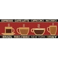 thumbnail image 2 of Pela Studio 14x7 White Modern Wood Framed Museum Art Print Titled - Deco Coffee Panel I, 2 of 4