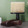 thumbnail image 3 of Portable Hair Cutting Salon Styling Tool Cleaning Brush Hairdressing Neck Face Duster Soft Hair Brush BROWN, 3 of 8