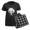 thumbnail image 5 of CafePress - Kawaii Panda Women's Dark Pajamas - Women's Short Sleeve Print T-Shirt and Pants Dark Cotton Pajama Set, 5 of 7