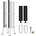 thumbnail image 1 of Restored Waterdrop Gravity-fed Water Filter System, with 4 Filters and Metal Spigot, King Tank Series, WD-TK-A-FS, 2.25G (Refurbished), 1 of 8