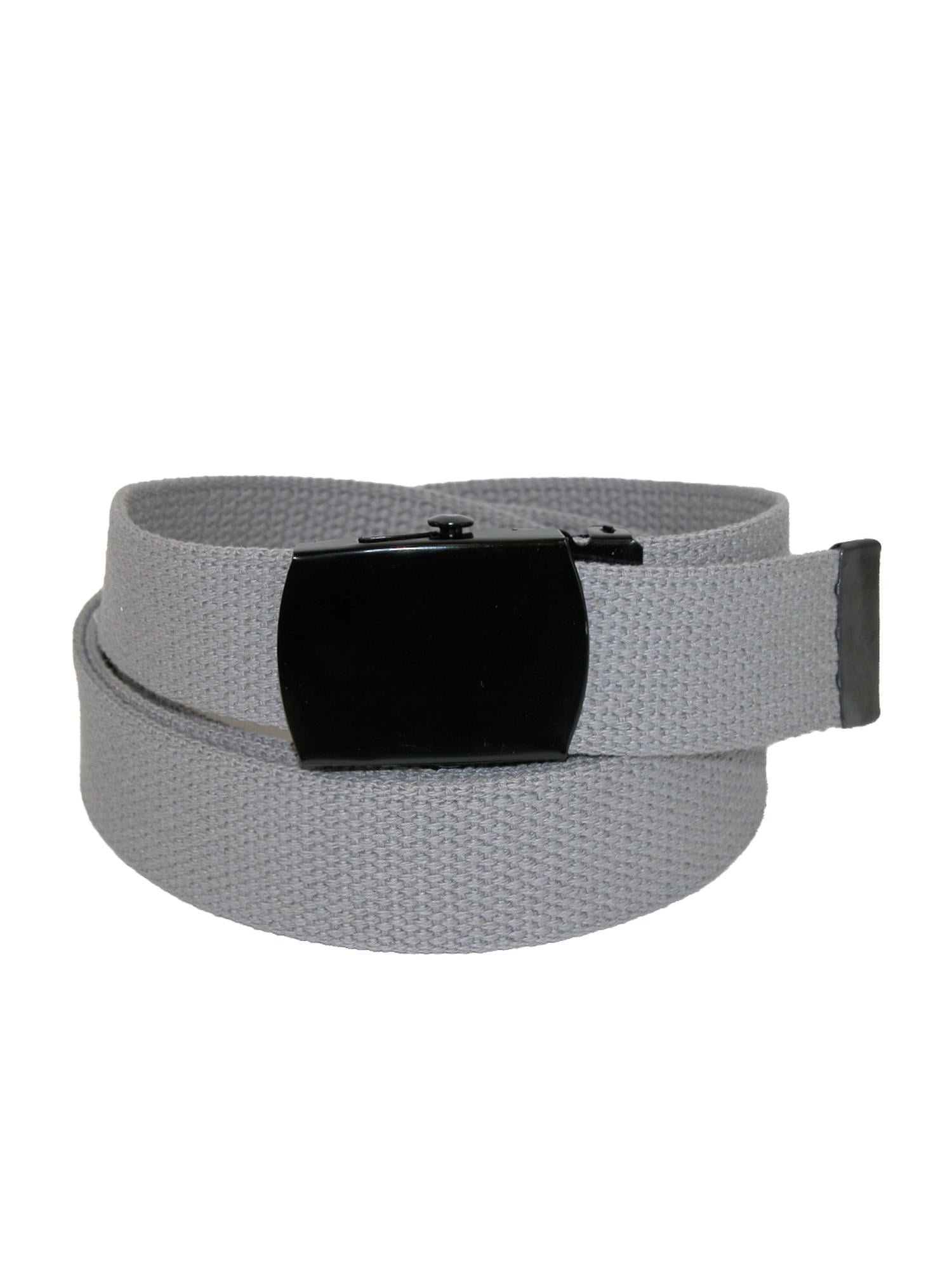 CTM® Fabric Adjustable Belt with Black Buckle (Men's Big & Tall