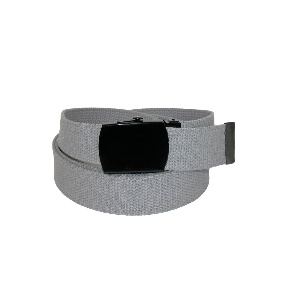 CTM CTM® Fabric Adjustable Belt with Black Buckle (Men's Big & Tall
