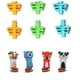 thumbnail image 1 of Paquete de 6 agarres para lápices, soporte de silicona suave para los dedos con 4 lindos clips de dibujos animados, ayuda ergonómica para escribir, corrección de postura para niños pequeños, niños en, 1 of 7