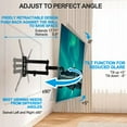 thumbnail image 4 of 14-55 inch Full Motion TV Wall Mount with Swivel and Articulating Tilt Arm TV Wall Bracket, 4 of 10