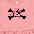thumbnail image 4 of Inktastic Pink Pirate Skull Girls Toddler Dress, 4 of 5