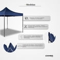 thumbnail image 5 of Toldo Plegable Impermeable Tipo Carpa LOOMBER Padua Azul  3x3, 5 of 5