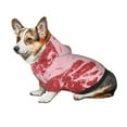 thumbnail image 7 of Haiem Striped Meat for Winter Dog Hoodie Sweatshirts with Pockets Warm Dog Clothes for Small Dogs Chihuahua-Small, 7 of 7