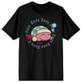 thumbnail image 5 of Kirby Sleepy Kirby Crew Neck Short Sleeve Men's Black T-shirt-Medium, 5 of 7