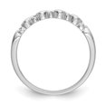 thumbnail image 2 of Auriga 14K White Gold Diamond Complete Wedding Band for Women Size 7 (0.08ct, Clarity- I1), 2 of 6