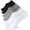 6 Pairs-(2 Black+2 White+2 Grey), variant on Mens No Show Socks 6/8 Pack Low Cut Invisible Short Socks Non-Slip Size 5-8/8-10/10-13