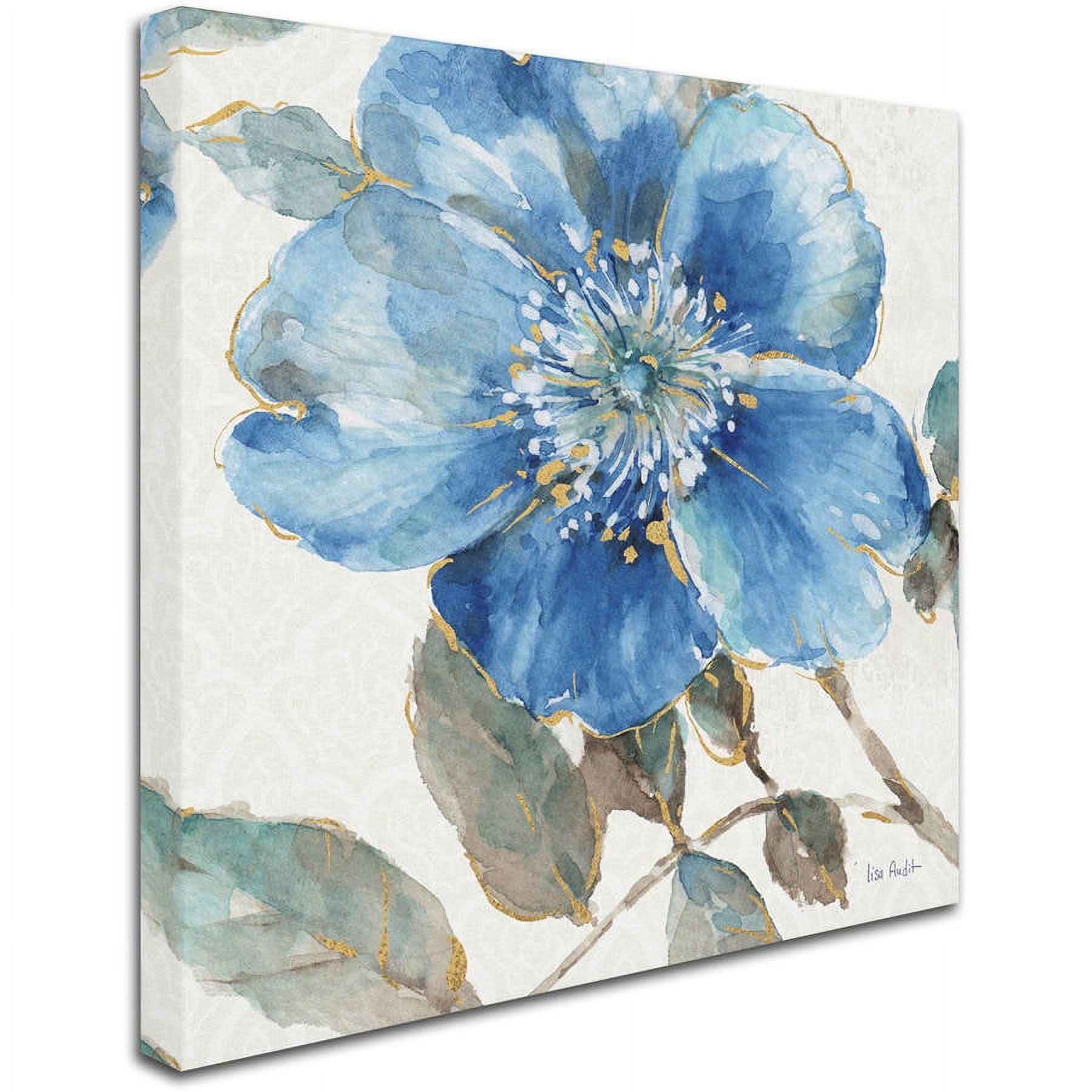 Trademark Fine Art "Indigold V" Canvas Art by Lisa Audit