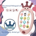 thumbnail image 2 of Teléfono Juguete Silicona Sonido Juguete de dibujos animados Bebé Infantil Dentición Juego Niños Suministros educativos, Rosa Inevent FN000402-03, 2 of 7