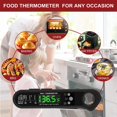 thumbnail image 2 of Digital Meat Thermometer, Instant Read Food Thermometer with 2 Detachable Wired Probe,Calibration, Alarm Function, 2 of 3