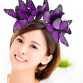 thumbnail image 2 of WEUVEB Plastic Butterfly Headpiece Violet Good Material for Decor 2Pcs, 2 of 9