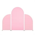 thumbnail image 2 of Set Of 3 Wedding Arch Backdrop Cover, Fitted Round Top And Half Moon Arch Backdrop, Stretchy Backdrop Cover For Wedding Birthday Party Baby Shower Decoration 5ft 7.2ft 5ft, 2 of 9