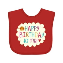 Inktastic Happy Birthday to Me Boys or Girls Baby Bib