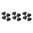 thumbnail image 3 of bedienty Network Cable Splitter Converter 1-in-2-out Ethernet Adaptor Desktop PC Black 3Set, 3 of 6