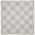 thumbnail image 2 of SAFAVIEH Cambridge Judy Geometric Wool Area Rug, Silver/Ivory, 6' x 6' Square, 2 of 7