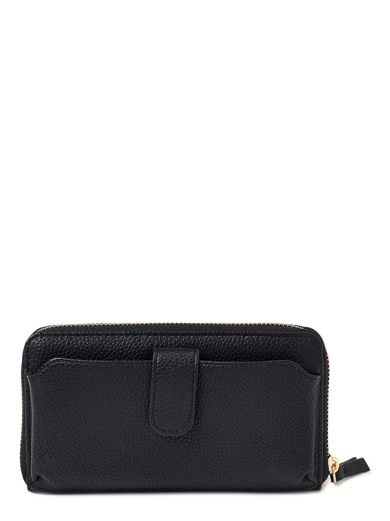 Nanette Lepore Women's Zip Around Clutch Wallet with Tech Pocket